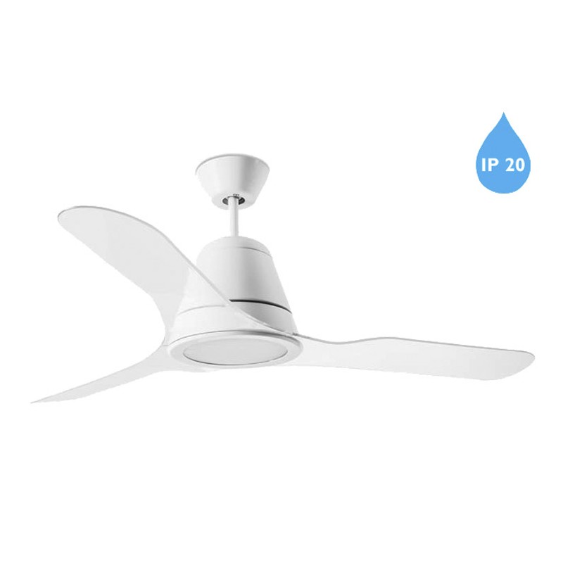 Ventilador con luz Tiga blanco Leds-c4