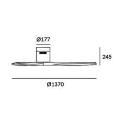 Ventilador Motor DC Stem nogal Leds C4