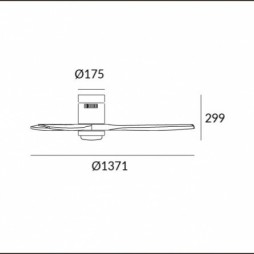 Ventilador con luz Motor Dc Stem nogal Leds C4