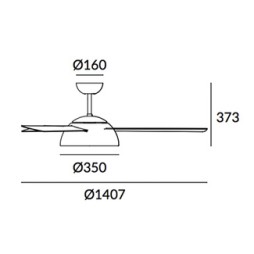 Ventilador Motor DC Gregal Leds C4