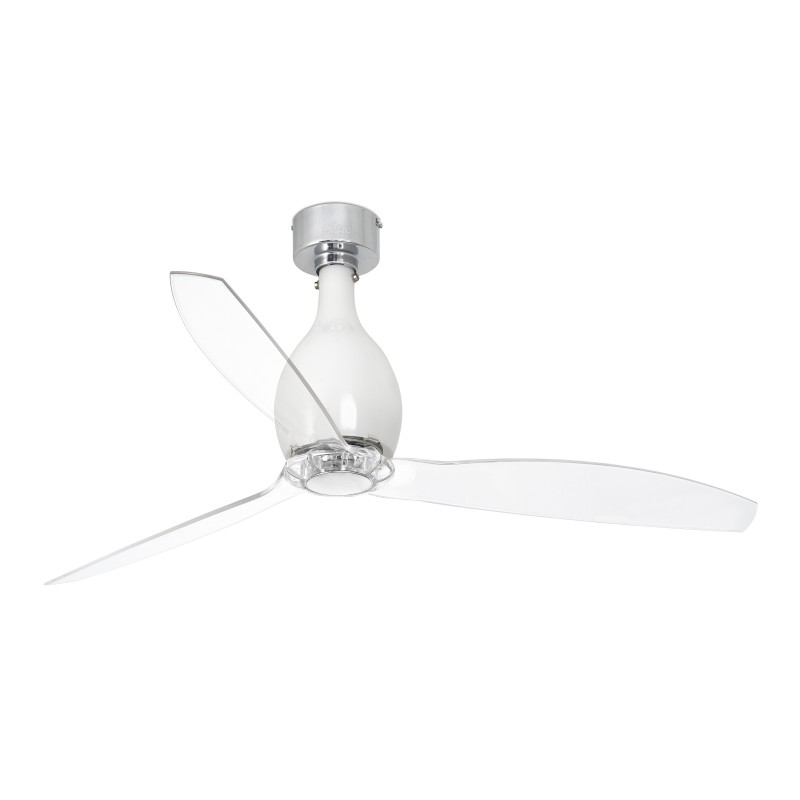 Ventilador motor DC MIni Eterfan blanco brillo WIFI Faro