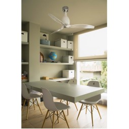 Ventilador motor DC MIni Eterfan blanco brillo WIFI Faro