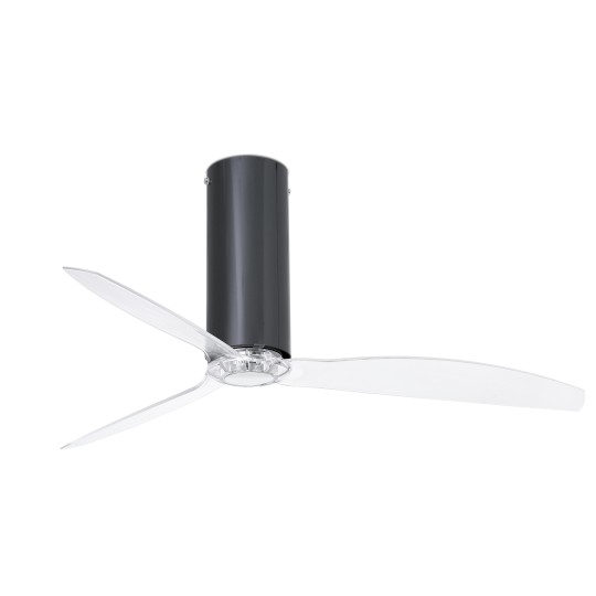 Ventilador motor DC Tube negro brillo Faro