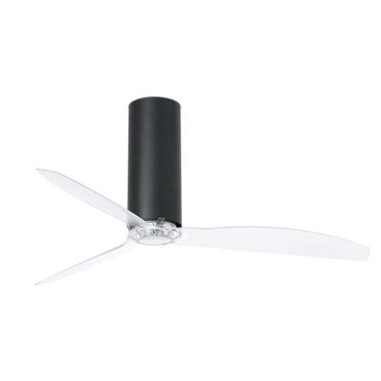 Ventilador motor DC Tube negro mate/transparente Faro