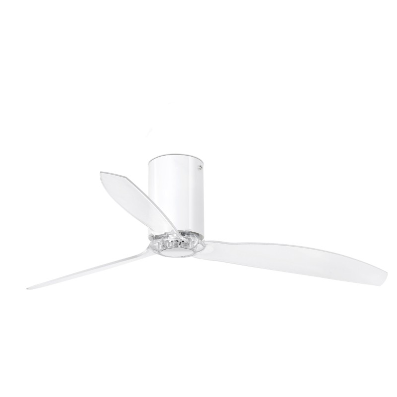 Ventilador motor DC Mini Tube blanco brillo Faro