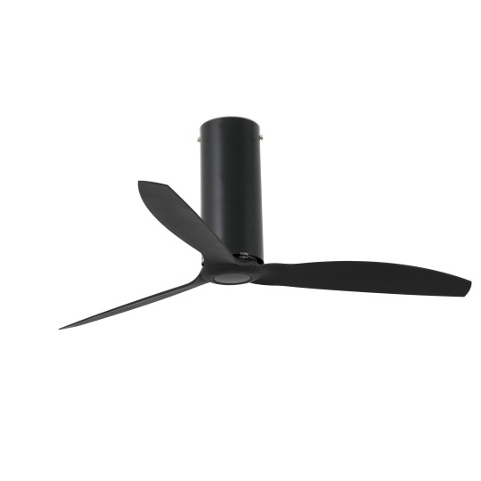 Ventilador motor DC Tube negro mate WIFI Faro