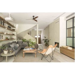 Ventilador motor DC Justfan 128cm negro WIFI Faro