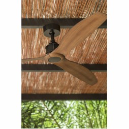 Ventilador motor DC Justfan 128cm negro WIFI Faro