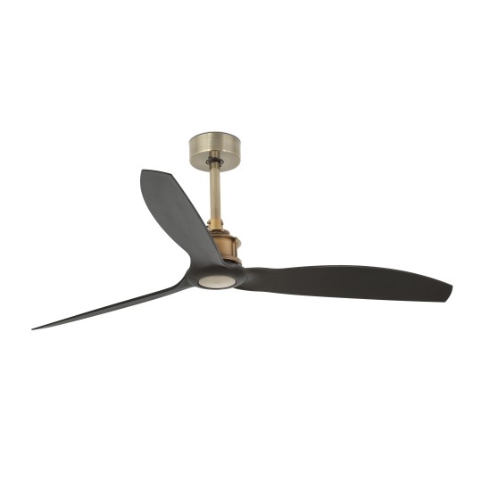 Ventilador motor DC Justfan 128cm oro envejecido/negro WIFI Faro