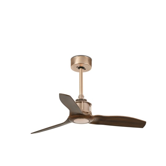 Ventilador motor DC Justfan 81cm cobre/nogal Faro