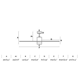 Ventilador motor DC con luz Palk Faro