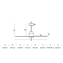 Ventilador Nassau Faro marrón WIFI
