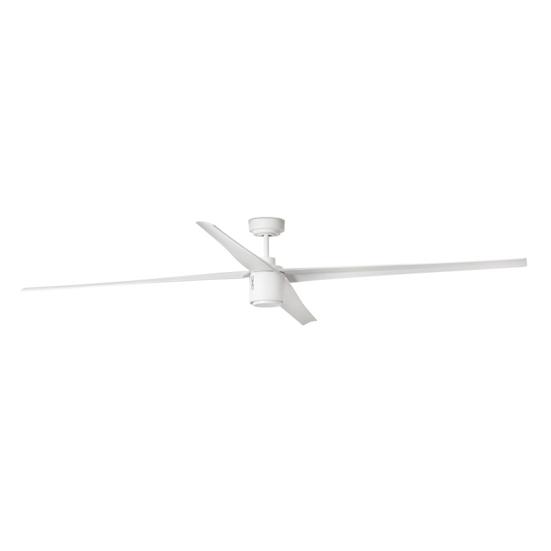 Ventilador DC con luz Attos blanco Faro