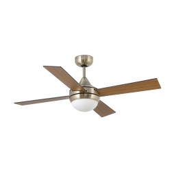 Ventilador Mini Icaria oro envejecido Faro