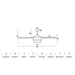 Ventilador Mini Icaria blanco Faro