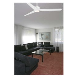 Ventilador con luz 3 palas blanco Nuu Faro