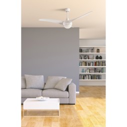 Ventilador motor DC con luz Helix blanco Forlight
