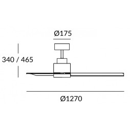 Ventilador motor DC con luz Core Forlight