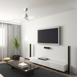 Ventilador con luz Tiga blanco Leds-c4