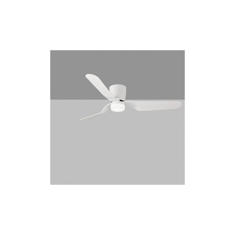Ventilador blanco LED 15w c/mando motor dc