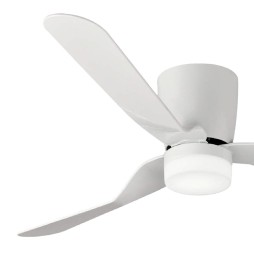 Ventilador blanco LED 15w c/mando motor dc