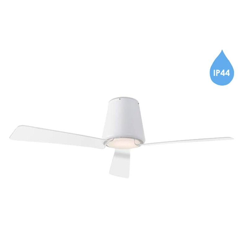 Ventilador con luz Garbi 3 palas blanco Leds-c4