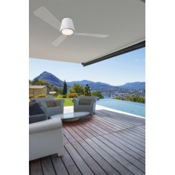 Ventilador con luz Garbi 3 palas blanco Leds-c4